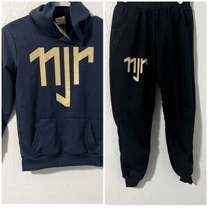 Neymar Jr Boys Size (6-7) Soccer Jogging Set Hooded Sweatshirt & Pants NWT